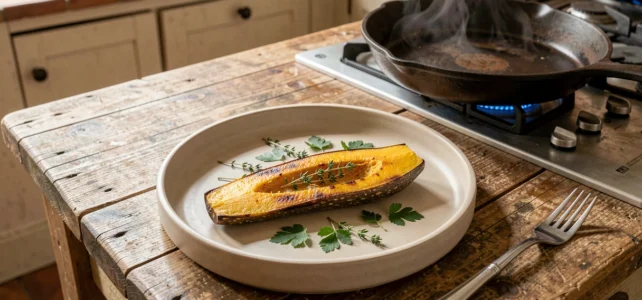 Idée de recette express : courge longue de Nice à la poêle pour un dîner savoureux Idée de recette express : courge longue de Nice à la poêle pour un dîner savoureux